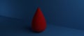 3D Drop of blood Royalty Free Stock Photo