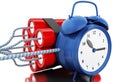 3d Dynamite bomb with clock timer Royalty Free Stock Photo