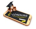 3d e-learning smartphone concept