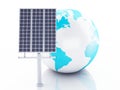 3d earth globe. eco energy concept Royalty Free Stock Photo