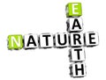 3D Earth Nature Crossword text Royalty Free Stock Photo