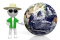 3D Earth, traveller concept Royalty Free Stock Photo