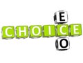 3D Eco Choice Crossword Royalty Free Stock Photo
