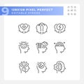 2D editable black soft skills icons pack