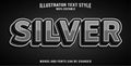3D editable text effect style
