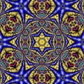 3d effect - abstract hexagonal geometric fractal pattern