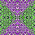 3d effect - colorful geometric complementary fractal pattern Royalty Free Stock Photo