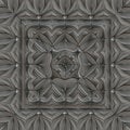 3d effect - kaleidoscopic geometric fractal pattern