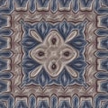 3d effect - kaleidoscopic geometric fractal pattern