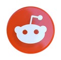 Reddit 3D social media icon