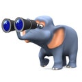 3d Elephant birdwatcher