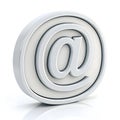 3D email icon isolated on white background Royalty Free Stock Photo