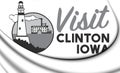 3D Emblem of Clinton Iowa, USA.