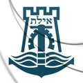 3D Emblem of Eilat, Israel.