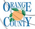 3D Emblem of Orange County Florida state, USA.