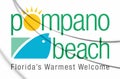 3D Emblem of Pompano Beach Florida, USA.