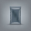 3D Empty Vertical Sealed Plastic Foil Bag