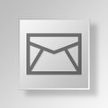 3D envelope icon Business Concept