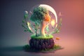 3D environment and Earthday concept