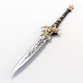 Intricately Designed 3d Espada Ropera Sword On White Background Royalty Free Stock Photo