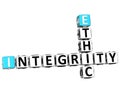 3D Ethic Integrity Crossword