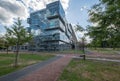 3D facade of a university building, Delft, Netherlands. Royalty Free Stock Photo