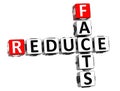 3D Facts Reduce Crossword Royalty Free Stock Photo
