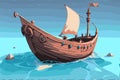 3D fantasy Boat Adventure, Cartoon Boat, Boat Clipart, Cartoon Ship, Various Boats