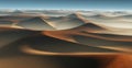 3D Fantasy desert landscape with great sand dunes Royalty Free Stock Photo