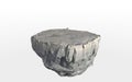 3d fantasy float rock island white background