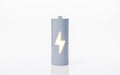3D fast charge battery on white background, energy technology concept, 3d rendering Royalty Free Stock Photo