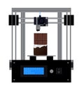 3D FDM printer prints chocolate