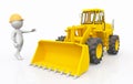 3D figure with wheel loader