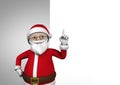 3D Figurine of santa claus during christmas time Royalty Free Stock Photo