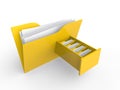 3d file folder with file drawer