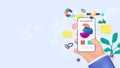 3D File management application. Classification and manage data online via smartphone