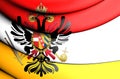 3D Flag of Austrian Low Countries.