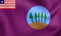 Flag of Bomi County, Liberia.