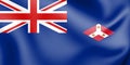 3D Flag of British Straits Settlements 1925-1942.