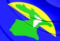 3D Flag of Chatham Islands.