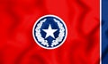 3D Flag of Chattanooga Tennessee, USA.