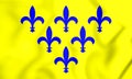 3D Flag of Duchy of Parma.