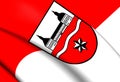 Flag of Gotha District, Germany. Royalty Free Stock Photo