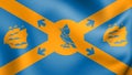 3D Flag of Halifax, Canada.
