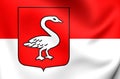 Flag of Huissen, Netherlands.