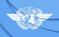 3D Flag of the ICAO.