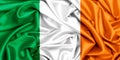 3d flag of Ireland waving in the wind