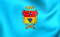 Flag of Linares City, Chile. Royalty Free Stock Photo