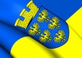 Flag of Lower Austria Royalty Free Stock Photo