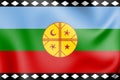 3D Flag of Mapuche.